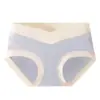 10A Roupa Íntima Modal para Maternidade Verão Fina Respirável Sem Costura Cintura Baixa Suporte para Barriga na Gravidez Pós-Parto em V Roupa Íntima Feminina