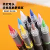 Marcadores acrílicos líquidos directos, opacos y mezclables, bolígrafos de acuarela con punta suave, específicos para arte estudiantil, bolígrafos de dibujo lavables