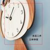 Reloj de Pared Reloj Despertador Dibujos Animados Infantiles Búho de Dormitorio Reloj Oscilante Reloj de Madera Silencioso Reloj Oscilante de Pared Uso Doméstico