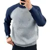Suéter Pulôver Colorido da Moda Estilo Americano Marca Tendência Masculino Ins Tendência Outono e Inverno Solto Casual Camisa Base Masculina Top