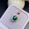 Atacado de Fábrica Popular Pingente de Opala Natural Prata S925 Inlaid Pedra Principal 9X11 Mais Vendido na Europa e América, Dropshipping Disponível