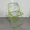 Estilo Industrial Tienda de Té con Leche Cafetería Combinación de Mesa y Silla de Acero Inoxidable Bar de Snacks de Celebridad de Internet Tienda Picante Caliente Silla para Tienda de Barbacoa