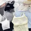 Camiseta Básica Slim-Fit para Mulheres, Cor Color Block Sexy Versátil, Falso Duas Peças, Costas Cruzadas, Alça Integrada