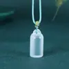 Venta Directa de Fábrica Colgante de Calabaza Piedra Ojo de Gato Colgante de Sello Color Champaña Hebilla de Paz Azul Hielo Accesorios Rosas Colgante de Jade