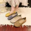 Zapatos Planos de Pedrería para Mujer 2026 Primavera Nuevo Estilo Slip-On Zapatos Perezosos Suela Suave Zapatos de Abuela Zapatos de Pescador Zapatos de Mujer con Pedrería