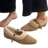 2026 Nuevos Zapatos Mary Jane de Piel Estilo Francés Inspirados en Chanel con una Sola Correa y Boca Baja, Zapatos de Mujer que Aumentan la Altura