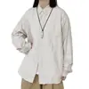 Camisa de rayas de otoño para hombre, estilo coreano moderna casual versátil de manga larga, camisa jacket holgada elegante de moda ins estilo Hong Kong