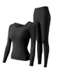Conjunto de Ropa Interior Térmica de Otoño e Invierno sin Costuras, sin Tirantes, Acolchado, Adelgazante, Top y Pantalones, Recoge Grasa de las Axilas, Adelgazante, Ajustado
