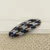Pinza para el pelo de punto triangular con estampado de pata de gallo, contraste de cuadros, pinza ovalada BB, pinza elegante para flequillo, pinza lateral, Novedad Otoño e Invierno