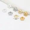 Pingente Folheado a Cobre Ouro 18K Real Colar Pulseira Ouro 18K Real Pingente Contas Espaçador DIY Acessórios de Metal C02