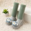 Calcetines Largos para Bebés y Niños Pequeños, Estilo para Todas las Estaciones, Forrados de Felpa y Engrosados, Calcetines para Niños Hechos de Algodón Peinado, Calcetines Antideslizantes para el Piso para Bebés que Están Aprendiendo a Caminar