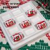 Comercio exterior transfronterizo de cuentas navideñas DIY Hombrecito de jengibre Árbol de Navidad Material hecho a mano Joyería Cuentas Cuentas pintadas a mano Muñeco de nieve