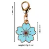 Venta Caliente Transfronteriza Aleación Esmalte Flor de Cerezo Colgante Broche Universal DIY Ropa Llavero Bolso Collar Pendientes Accesorios