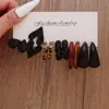 Set de Pendientes de Aro de Moda Transfronterizos Europeos y Americanos para Mujer, Versátiles y Elegantes, Pendientes de Moda Estilo Ins al por Mayor
