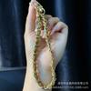 Cordão de Couro Pequeno Xiangfeng Moda Versátil Cor Sólida Cordão para Celular de Pulso Corrente para Celular Novo Senso Avançado Chaveiro