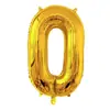 Versión Americana Cuerpo Delgado 32 pulgadas Número Globos de Papel de Aluminio Color Degradado Oro Plata Oro Rosa Globos Numéricos Venta al por Mayor