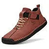 Sapatos de couro masculinos plus size de cano baixo costura artesanal casual sapatos masculinos deslizantes planos mocassins masculinos