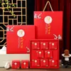 Caja de Regalo Personalizada de Pasteles de Luna de Mediados de Otoño, Caja de Empaque de Pasteles de Luna Hechos a Mano de Alta Gama de Moda, Caja Vacía para Pasteles de Luna Cremosos Horneados y Pasteles de Luna de Piel de Nieve