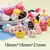 Parche luminoso de dibujos animados huevo bebé diy juguete infantil máquina de muñecas accesorios para el cabello pasador coche resina adornos pequeños venta al por mayor