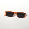 Óculos de Sol Populares Masculinos de Moda Transfronteiriços, Óculos Personalizados com Armação Quadrada, Óculos de Sol Metálicos de Alta Qualidade, Tendência Retrô Feminino