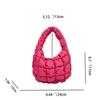 Bolso de Mujer 2026 Estilo Nuevo Bolso Nube Plisado Mini Burbuja de Nicho Bolso de Mano Algodón Plumas Coreano