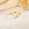 Anillo Popular Exquisito de Piedra Preciosa Ultra Brillante Nicho Lujo Ligero Personalizado para Mujer Abierto Ajustable Anillo de Gama Alta Venta al por Mayor