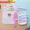 Mesa de Pastel de Cumpleaños Vajilla Cuchillo Tenedor Velas Juego de Vajilla Desechable Cuchillo Tenedor Plato Vela Juego Cuatro en Uno