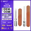 Lima de Uñas de Acero Inoxidable de Doble Cara Transfronteriza, Herramienta para Pulir Uñas, Herramienta para Frotar Pedicura, Lima de Uñas para Pulir Manicura