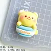 Anillo de paleta de dibujos animados oso accesorios de resina pegamento crema diy accesorios para el cabello cuerda para el cabello colgante funda para teléfono móvil decoración de belleza