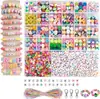 Frutas, letras, estrelas, bolas de esportes, etc. contas de argila macia acessórios DIY para pulseiras de amizade, colares e brincos. Transfronteiriço Europeu e Americano