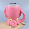 Taza de cerámica con forma de piraña, diseño de dibujos animados, tridimensional, pintada a mano, universal, de alto valor cromático.