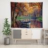 Telón de Fondo de Tela Colgante Simple Moderno Tela de Fondo Dormitorio Renovación Casa de Alquiler Escenario de Bosque Tela Decorativa para Pared de Fondo de Celebridad de Internet