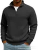 Amazon transfronterizo nuevo otoño e invierno europeo y americano comercio exterior independiente sudadera con cremallera cuello alto manga larga para hombre pullover