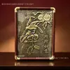 Novos ornamentos pretos e dourados, pintura em placa de cobre vintage com detalhes em ouro, porta-retrato de alta qualidade "Bênção do Oficial Celestial", decoração de mesa, atacado de presentes
