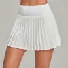 Falda atlética transpirable de cintura alta transfronteriza, que cubre la cadera y estiliza, adecuada para fitness al aire libre, tenis y yoga, previene la exposición, estilo 8181