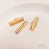 Broche de Cobre Chapado en Oro de 14 Quilates con Baño de Oro Real para Acabado Hecho a Mano DIY, Accesorios de Joyería Broche para Cinta