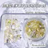 Paquete de Materiales para Manicura Japonesa y Coreana Caja de Set de Diamantes Coloridos Fantasy Cuentas de Sirena Escamas de Concha Escamas de Mica Joyería para Uñas