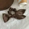 Elástico de Cabelo Laço Assimétrico de Cetim Francês, Anel de Intestino Pequeno, Elástico de Cabelo Estilo Preguiçoso de Alta Qualidade, Novo Estilo para Mulheres