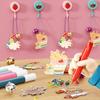 Cola de panificação gratuita pintura artesanal DIY fazendo colorir joias decoração suspensa cristal Lunbao pintura menina brinquedo atacado