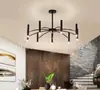 Sala de exposición modelo de diseño escandinavo transfronteriza llena de estrellas Candelabro de múltiples cabezas para sala de estar Candelabro grande personalizado simple para restaurante Postmoderno