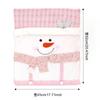 Nueva Funda de Silla Navideña Funda de Taburete Rosa Funda de Silla con Muñeco de Papá Noel Estilo Europeo y Americano Restaurante Decoración del Hogar