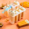 Forma de Picolé Sorvete Grau Alimentício com Tampa Doméstica Fazendo Sorvete Bloco de Gelo Congelado Caixa Ferramenta de Moer Sorvete Caseiro