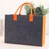 Bolso de Fieltro de Gran Capacidad con Bloques de Color para Souvenirs, Bolso Publicitario Corporativo Personalizado, Bolso de Mano Moderno y Versátil