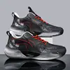 Zapatos de Baloncesto Guochao Súper Ligeros de Malla Transpirable Luminosos de Moda para Hombres y Mujeres Versátiles Amortiguación Resistentes al Desgaste Antideslizantes Zapatos Deportivos Casuales