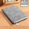 Cuaderno de Piel de Oveja A5 con Portalápices, Logo Personalizado, Cuaderno de Tapa Blanda A6 para Negocios, Bloc de Notas Sencillo B5