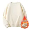 Sudadera con capucha para hombre de otoño 2026, holgada, cuello redondo, estilo Hong Kong, con felpa interior, color liso simple, impresión digital directa, top juvenil