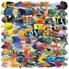 100 Pegatinas Realistas de Peces de Océano para Mascotas para Decorar Diarios, Maletas, Computadoras, Estuches de Guitarra, Fundas de Teléfono, Refrigeradores y Botellas de Agua
