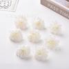 Simulación de loto de nieve al por mayor, flor de boda, pared de flores, cabeza de dalia, flor de seda, flor falsa, tocado DIY, cabeza de flor, flor decorativa