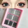 Pestañas postizas transfronterizas de Amazon, europeas, americanas, asiáticas, mestizas, dulces y geniales, doble estilo, segmentadas, fáciles para principiantes, más vendidas, DIY