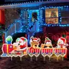 Letrero Navideño de Camión de Bomberos para Jardín Transfronterizo, Letrero Decorativo Navideño para Césped y Jardín al Aire Libre